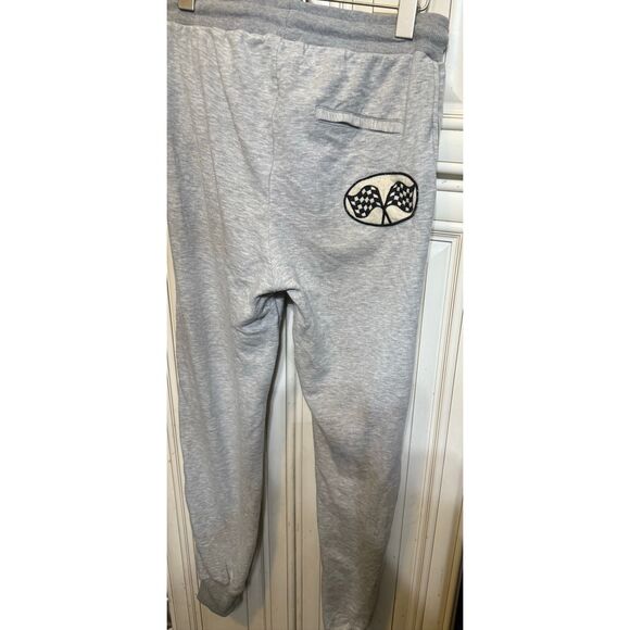 TopShop Women's Gray Patchwork Track Badge Joggers Sweatpants Size 6 - Picture 10 of 11
